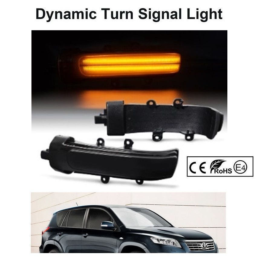 LED BOCNI DYNAMIC MIGAVCI U RETROVIZORU, TIPSKI - TOYOTA - SMOKE LENS 2011M12 Beograd Zemun